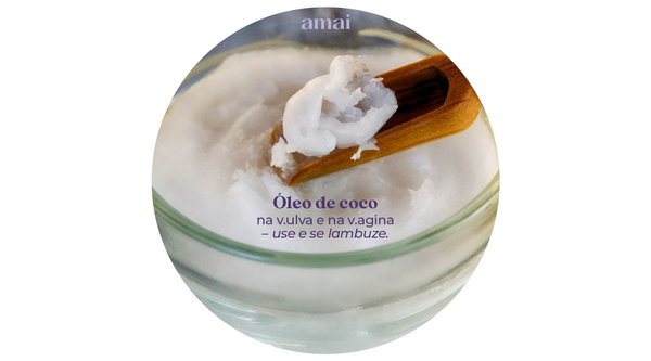 Óleo de coco na vulva e na vagina